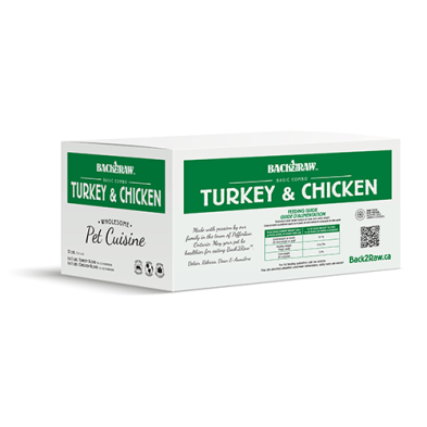 Back2Raw™ Basics Turkey Blend & Chicken Blend Frozen Dog Food 12 lbs (NEW)