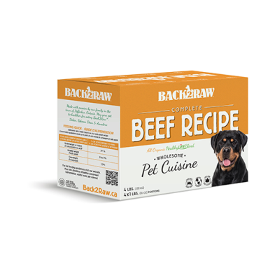 Back2Raw™ Complete Beef Recipe Frozen Dog Food 4 lbs (NEW)