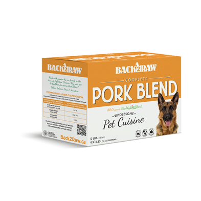 Back2Raw™ Complete Pork Blend Frozen Dog Food 4 lbs (NEW)