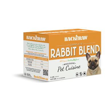 Back2Raw™ Complete Rabbit Blend Frozen Dog Food 4 lbs (NEW)