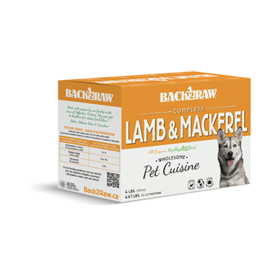 Back2Raw™ Complete Lamb & Mackerel Blend Frozen Dog Food 4 lbs (NEW)