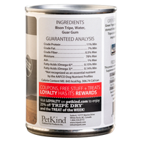 PetKind Canned Dog Food Bison Tripe 12 oz