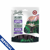 Buddy Jacks™ Plant Based 100% Vegan Gently Air Dried Single Ingredient Purple Sweet Potato Dog Treat 7 oz