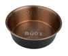 Bud'z Stainless Steel Bowl in Hammered Interior Gold