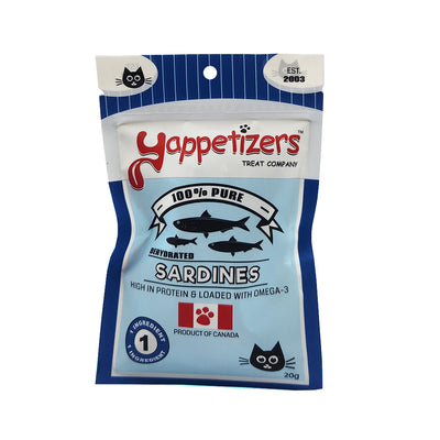 Yappetizers Dehydrated Cat Treat - Sardines 20 g (NEW)