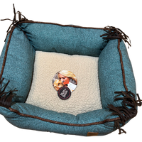 MuttNation Pet Bed - Miranda Lambert - Denim Blue - Small - SALE