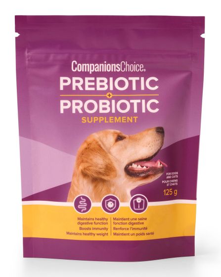 Companions Choice Prebiotic + Probiotic Powder Supplement 125g Dog & Cat