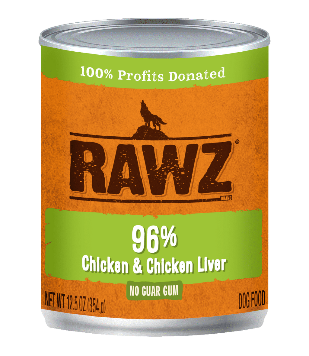 RAWZ® 96% Chicken & Chicken Liver Wet Dog Food 12.5 oz