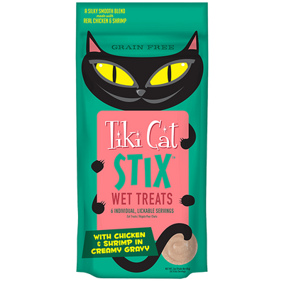 Tiki Cat® STIX™ Chicken & Shrimp in Creamy Gravy Cat Treat 3oz