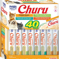Inaba Cat Churu Purées Variety Pack (40) Chicken Recipes