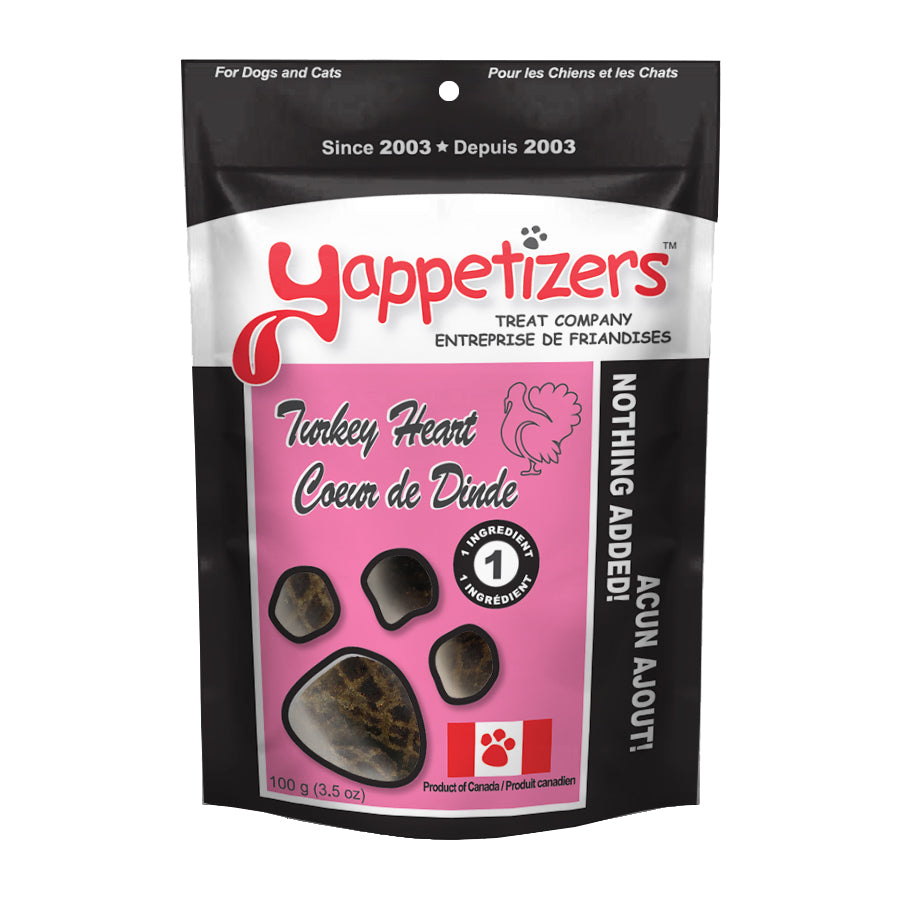 Yappetizers Dehydrated - Turkey Heart 85 g (3 oz)