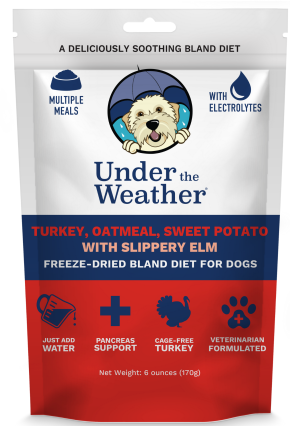 Under the Weather Dog Bland Diets with Electrolytes Turkey, Oatmeal, Sweet Potato with Slippery Elm