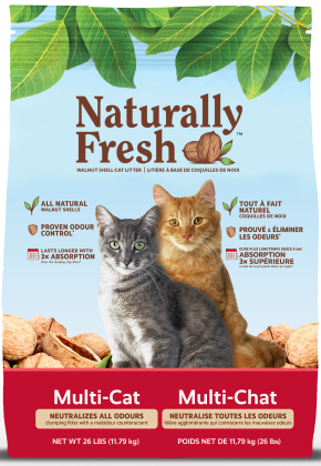 Naturally Fresh Clumping Unscented Walnut Multi-Cat Litter