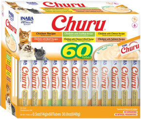 Inaba Cat Churu Purées Variety Pack (60) Chicken Recipes