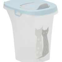 Moderna Trendy Story Storage Bin Maasai (Duck Egg Blue - Cat Pattern)