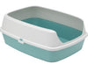 Maryloo Litter Box with Rim Aqua