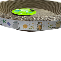 Riley & Rex Round Corrugataed Cardboard Cat Scratcher (NEW)
