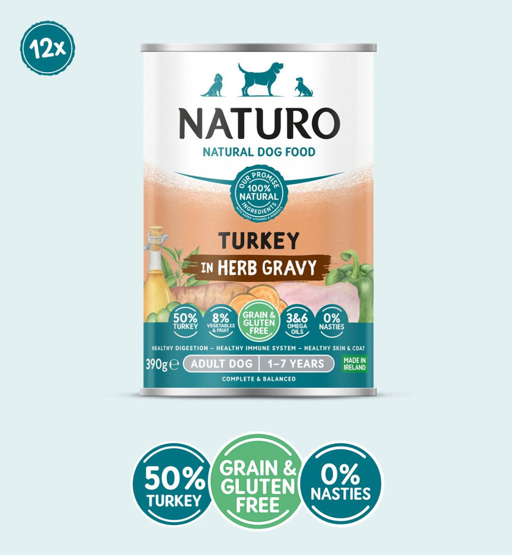 Adult Dog Grain & Gluten Free Turkey in a Herb Gravy 390g