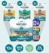 Naturo Adult Grain & Gluten Free Poultry Variety 12 Pack