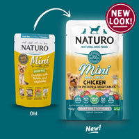 Naturo Adult Mini Grain Free Chicken with Potato and Vegetables – 150g Pouch