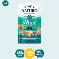 Naturo Adult Mini Duck with Rice and Vegetables – 150g Pouch