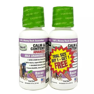 Liquid-Vet Canine Calm & Content Advanced, Bacon flavor, 8 oz (2pk) SALE