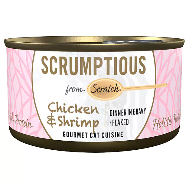 SCRUMPTIOUS FROM SCRATCH Chicken & Shrimp Cat food 79g