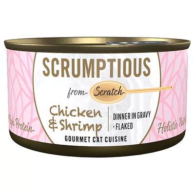 SCRUMPTIOUS FROM SCRATCH Chicken & Shrimp Cat food 79g