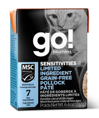 Go! Sensitivities Lid Grain Free Pollock Pate Cat 6.4oz BOGO