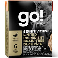 Go! Sensitivities Lid Grain Free Duck Dog 12.5oz