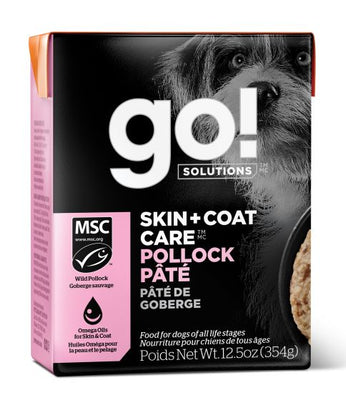 Go! Skin And Coat Pollock Pate Dog 12.5oz BOGO