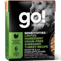 Go! Sensitivities Lid Grain Free Shredded Turkey Dog 12.5oz