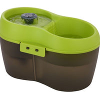 H2O drinking fountain for cat (2 liters) black and green