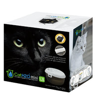 H2O drinking fountain for cat (1.2 liters) black and white