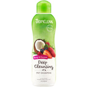 Tropiclean Berry And Coconut Deep Cleaning Shampoo for Pets 20 oz