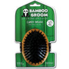 Bamboo Groom Curry Brush With Rubber Bristles