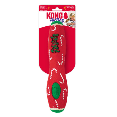 KONG Holiday AirDog Stick Dog Toy, Red/Green, Large