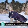 Shedrow K9 Glacier Dog Coat Plaid Navy