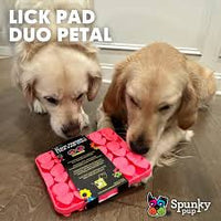 Spunky Pup® Slow Feeder & Lick Pad Duo Petal