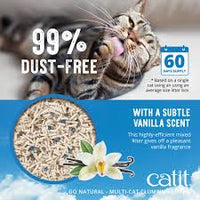 Catit Go Natural! Pea Husk Mix Multi-Cat Clumping Cat Litter - Vanilla - 6.4 kg