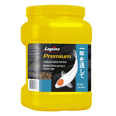 Laguna Premium Koi and Goldfish Floating Food Sticks - All Season Diet - 240 g (8.5 oz)