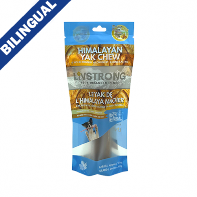 LIVSTRONG Himalayan Yak Cheese Infused with Peanut Butter & Honey Dog Treat 105gm