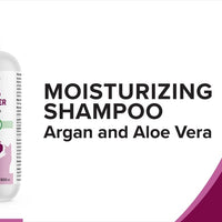 Zanimo Moisturizing Shampoo, Argan And Aloe, For Dogs And Cats - Green Apple