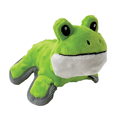 foufouBRANDS™ fouFIT™ Mini Tuffs Frog Dog Toy