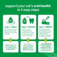 Tropiclean Fresh Breath Clean Teeth Oral Care Gel for Cats