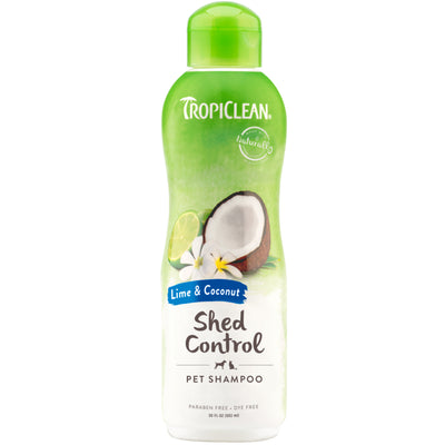 Tropiclean Lime And Coconut Deshedding Shampoo for Pets 20 oz