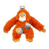Tall Tails – Plush Orangutan with Squeaker & Rope Interior Body Toy – 14″