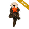 Plush Otter with Squeaker & Interior Rope Body Toy – 11”