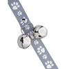 PoochieBells® The Original Dog Doorbell Signature Tracks Collection Grey 25"