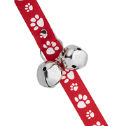PoochieBells® The Original Dog Doorbell Signature Tracks Collection Red 25"
